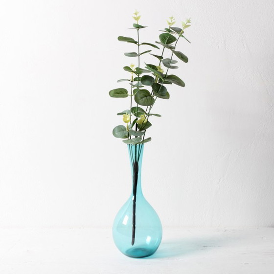 Image 1 of Vintage Mid-Century Light Blue Glass Vase by Arthur Persy / Gullaskruf / Sweden / 1950s