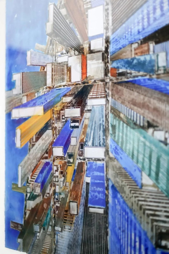 Image 1 of Salzmann, Gottfried - NY Greenstreet - Meerdere - ingelijst - met de hand gesigneerd