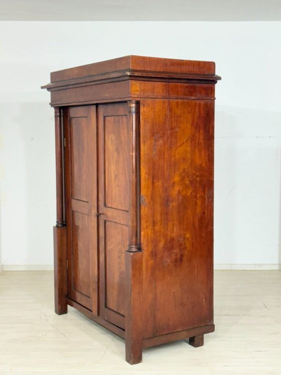Image 1 of Armario/armario para ropa blanca Biedermeier muy bonito y de alta calidad, circa 1880.