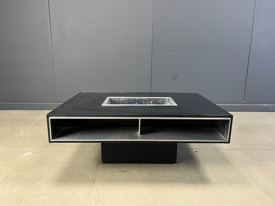 Image 1 of Vintage Italiaanse bartafel/salontafel in de stijl van Willy Rizzo, jaren 70.