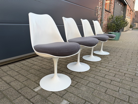 Image 1 of 4x original Knoll Tulip dining chairs by Eero Saarinen
