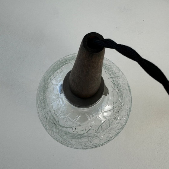 Image 1 of PAIRE SUSPENSIONS EN VERRE TEXTURE VINTAGE