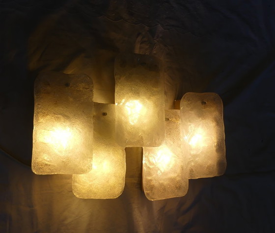 Image 1 of Kaiser wandlamp, wandlamp, ijsglas, jaren 60/70, UK1aeb
