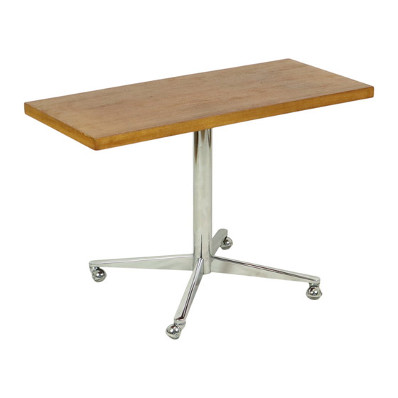 Image 1 of Table basse vintage Table d'appoint chrome