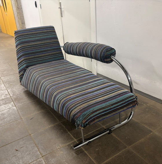 Chaise Longue "Karel Doorman" Van Rob Eckhardt – Chaises longue, Metal, Textile (photo 3 of 8)