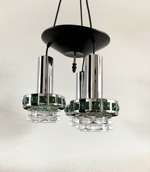 Lampada a cascata gigantesca dell'era spaziale