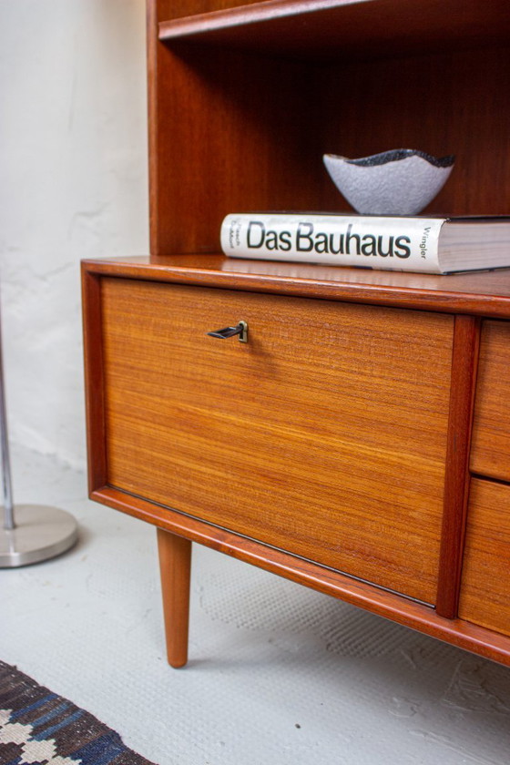Image 1 of Vintage teak bookcase, highboard, sideboard, Mid Century Danish