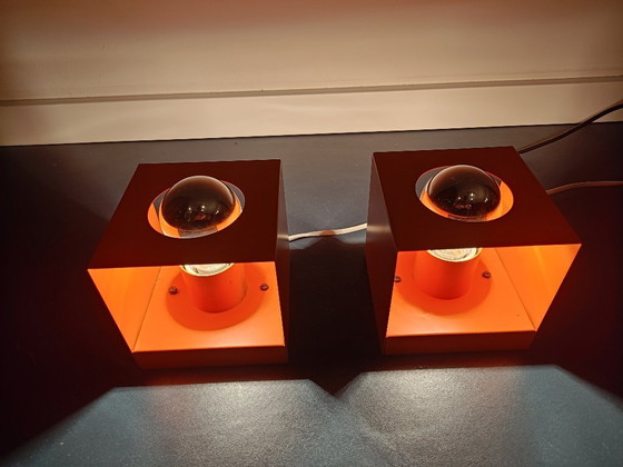 Image 1 of 2x Philips the Cube NWS 65 Arancione IZGST
