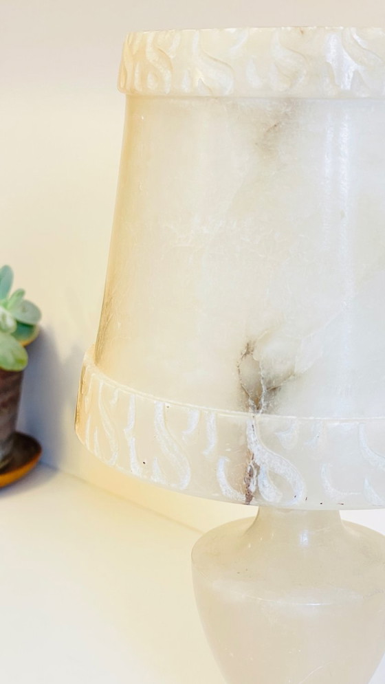 Image 1 of ALABASTER MARBLE LAMP 1970s