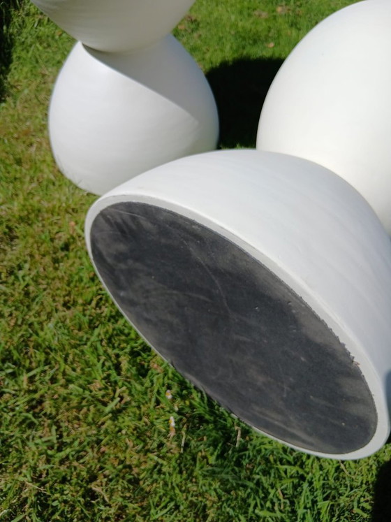 Image 1 of Set of 2 organic Mortex side tables – New condition – Original packaging