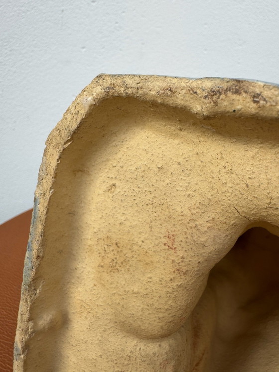 Art Deco keramische badster beeld (1930/40), Beeldhouwkunst, Keramiek, Beige (foto 7 van 15)