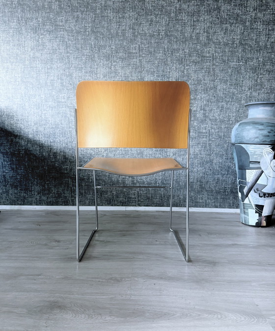 Image 1 of 6x David Rowland voor HOWE - 40/4 Sled-Base Side Chair