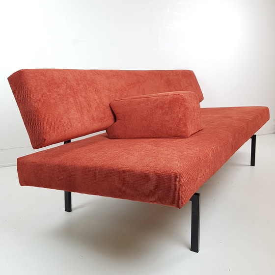 Image 1 of Gijs van der Sluis vintage | Divano letto Gispen | divano rosso pietra appena rivestito