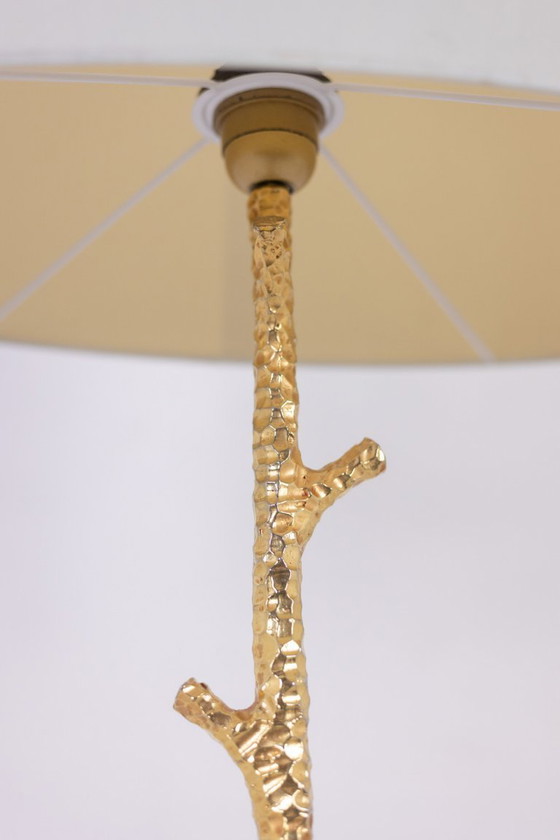 Image 1 of Paar Stehlampen aus vergoldetem Metall. 20. Jahrhundert.