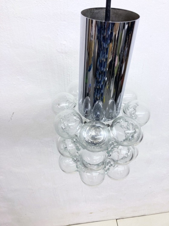 Image 1 of Lampada a sospensione Bubble Glass di Glashütte Limburg, design anni &#39;70 di Helena Tynell