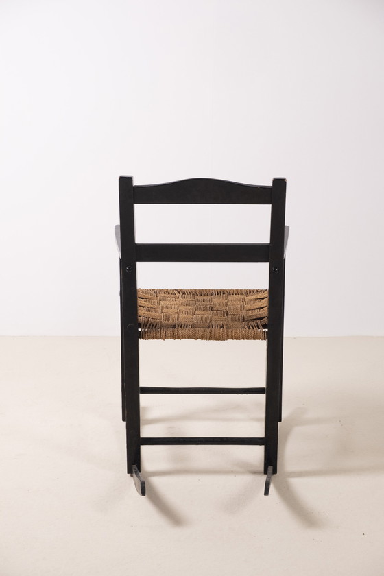 Image 1 of Schommelstoel begin 20e eeuw uit Denemarken