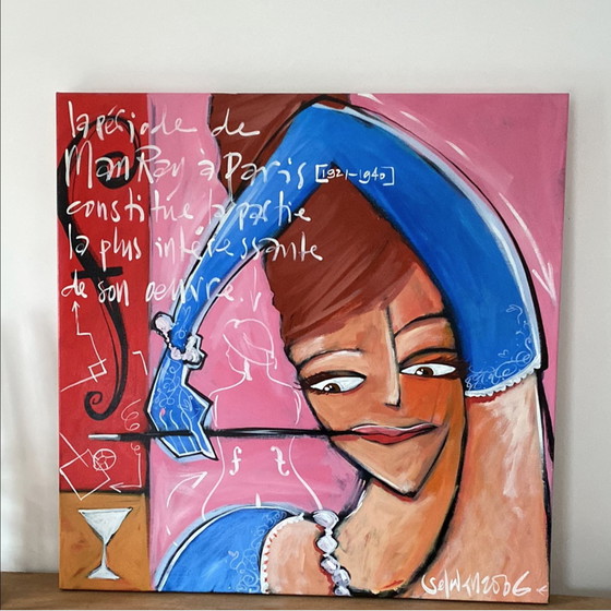 Image 1 of Selwyn Senatori, peinture Sangria, 100 x 100 cm