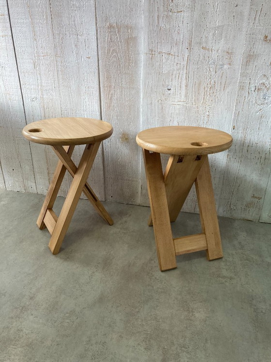 Image 1 of Pair of folding stools