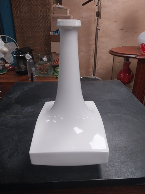 1x KPM Berlin porcelain 1950s abstract art vase 22cm high