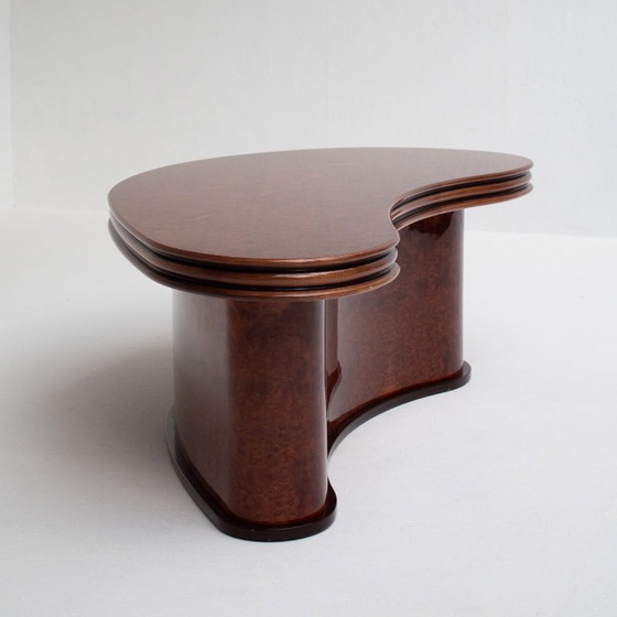Image 1 of Tavolino da caffè in legno di radica curvato