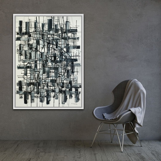 Image 1 of Natia Antadze Abstracte compositie XXL