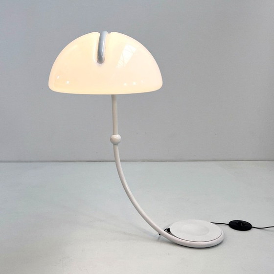 Image 1 of Witte Serpente vloerlamp van Elio Martinelli voor Martinelli Luce, jaren 70