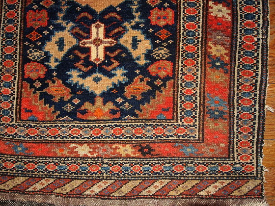 Image 1 of Bolso persa Malayer antiguo, hecho a mano, de colección, con frontal de 61 cm x 70 cm (2' x 2,3'), década de 1900 - 1B334