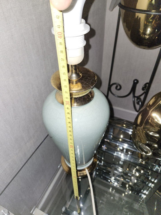 Lampe Vintage En Céramique – Ceramic, Brass (photo 3 of 5)