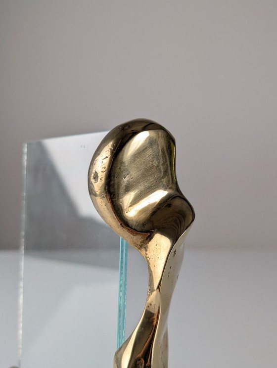 Marco de fotos escultural de latón y cristal de David Marshall, España, años 70 – Marcos de fotos, Glass (photo 5 of 8)