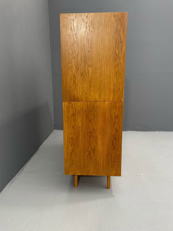 Image 1 of U-450 kast in eiken van Jiří Jiroutek voor Interiér Praha, Tsjecho-Slowakije, jaren 1960