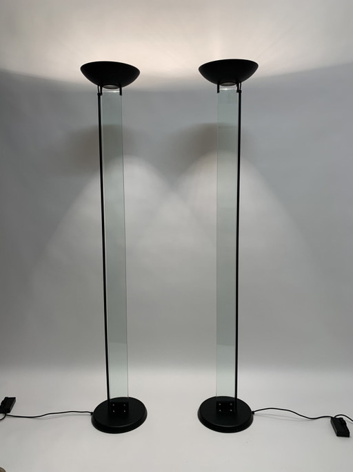 2x Larci Italië Postmoderne Staande Lampen -1980's