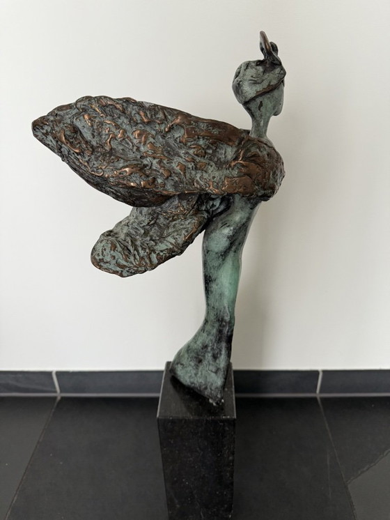 Image 1 of Bronze Statue: Ming Dynasty Opera Dancer