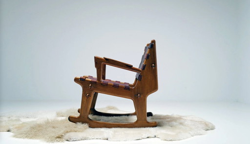 Rocking Chair van Angel Pazmino voor Estilo Moult, 1960's
