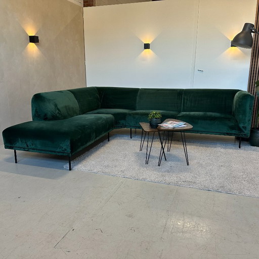 Ecksofa aus grünem Holz, 280 x 235 cm