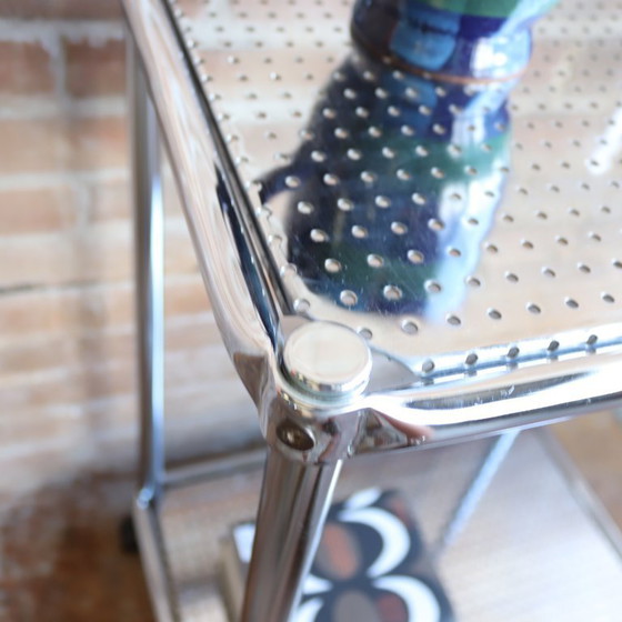 Image 1 of Vintage theewagen trolley Chroom koffiecorner