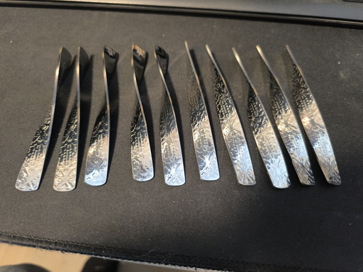 10 KLM Marcel Wanders turbine waaiervormige lepeltjes 