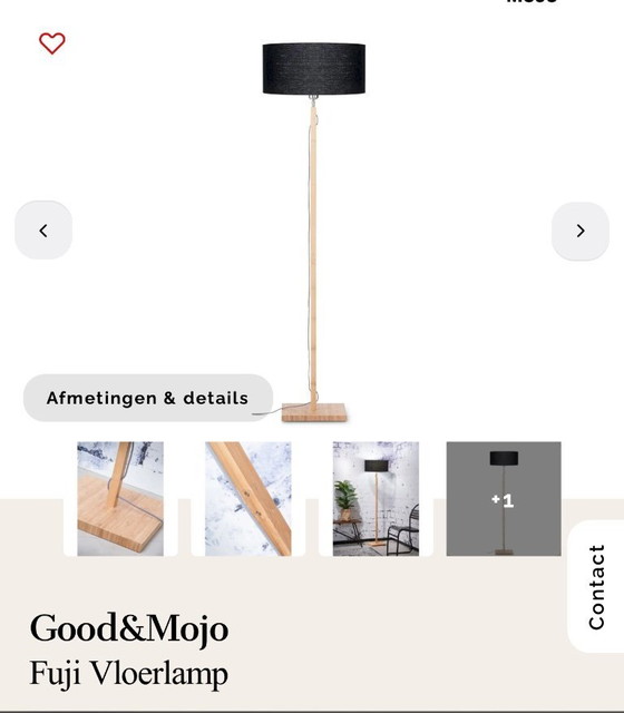 Image 1 of Good&Mojo Lampada da terra Fuji NUOVA (senza paralume)