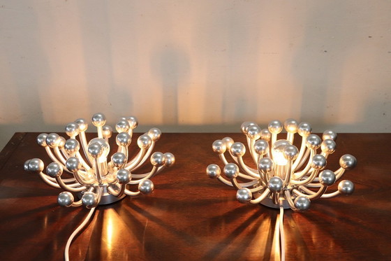 Image 1 of Wall or Table Lamps Pistillo Model by Studio Tetrarch for Valenti, 1970s, Set of 2
