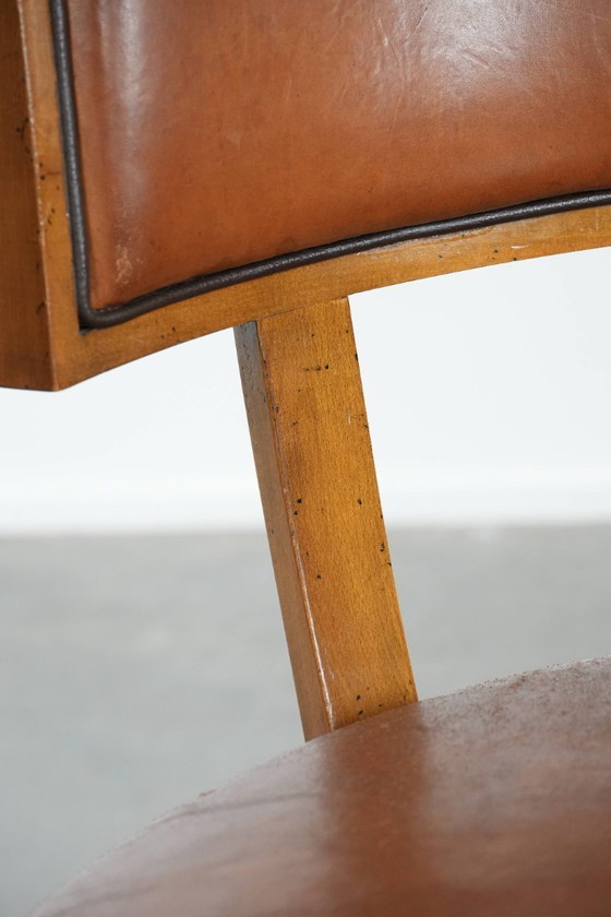 Image 1 of Vintage design armchair/cocktail chair made of sheepskin