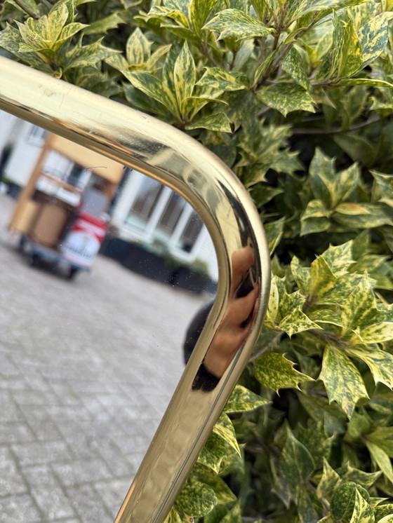 Image 1 of Hollywood Regency spiegel goudkleurig vintage wandspiegel