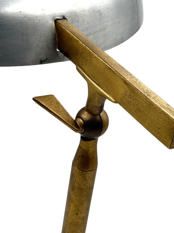 Image 1 of Oscar Torlasco, brass desk / table lamp, Prod. Lumi, circa 1960s