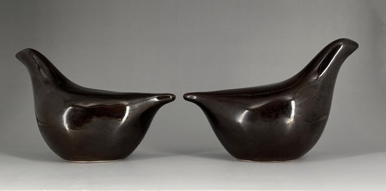 Image 1 of Paar keramische vogels – Jussi’s Åland Keramik – Gesigneerd Scandinavisch design