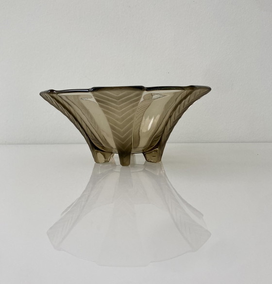 Image 1 of Plato de cristal Art Déco de 1930, modelo Athena, empresa Walther&Sohne