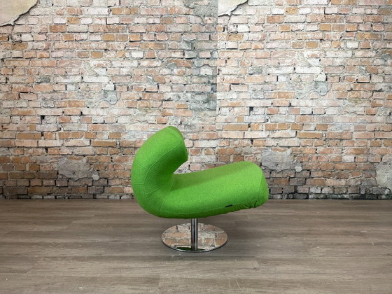 Softline Rio Pouf – Green | Busk+Hertzog – Armchairs, Textile, Chrome (photo 8 of 14)
