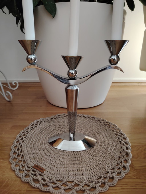 Zilverstad candlestick 3-armed