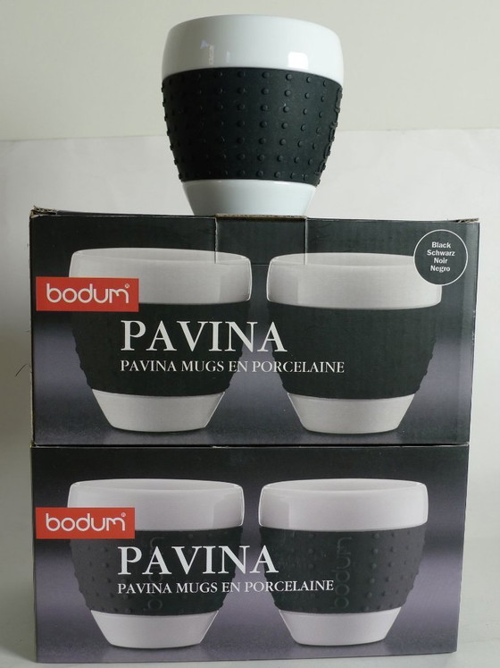 Image 1 of Cuatro tazas de porcelana Bodum Pavina, 0,25 L
