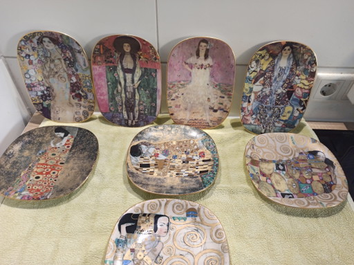 8 láminas de Gustav Klimt – tafelwaar, Porcelain