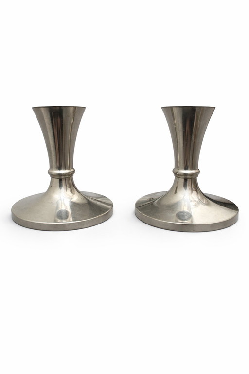 Pair of Just Andersen Candle Holders – Mod. 2729 – Danish Design – 1950s