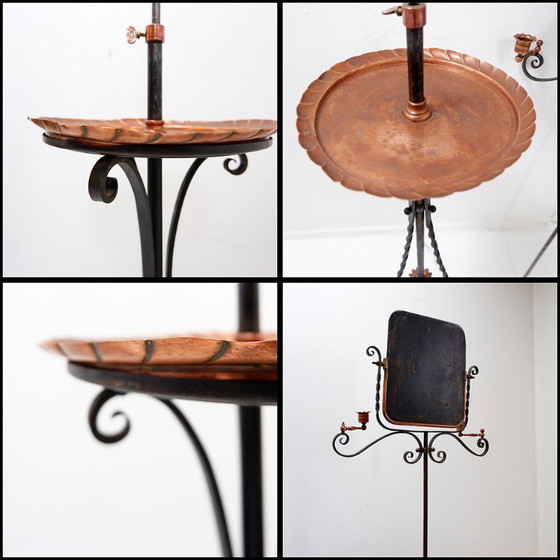 Image 1 of French barber's mirror from the 1930s