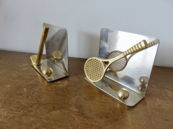 Image 1 of Sujetalibros "Tenis y Golf", 1970